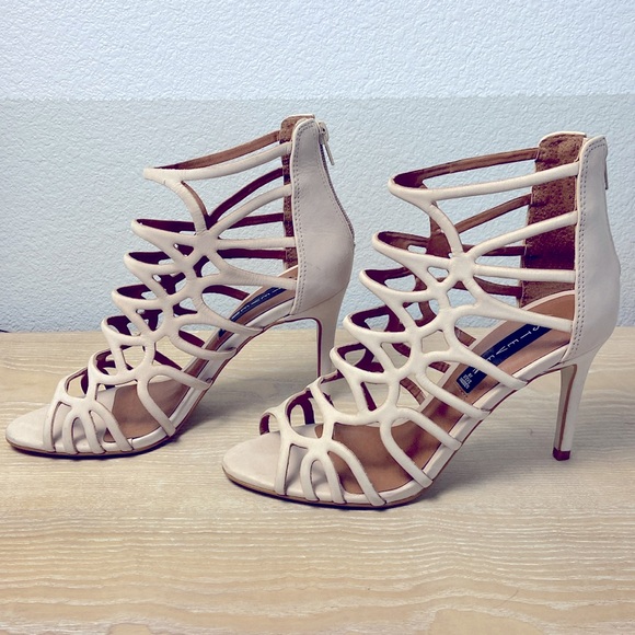 Steven by Steve Madden Tana Nude Wedding Bridesmaids Summer 3 1/2 Inch Heel - Picture 4 of 6